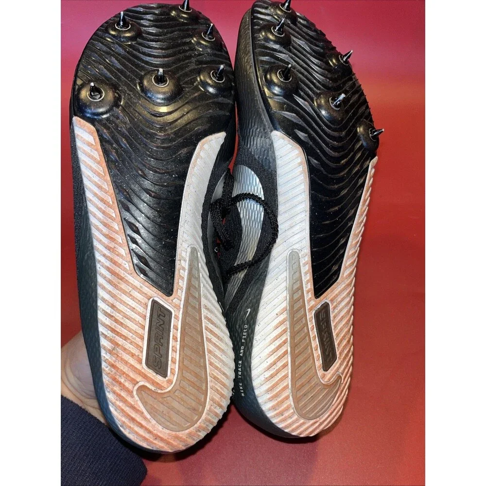 Nike Zoom Rival Spikes Track Shoes DC8753-001 Black Silver Size 8.5